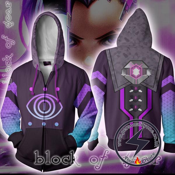 Overwatch Sombra Zip Up Hoodie Jacket